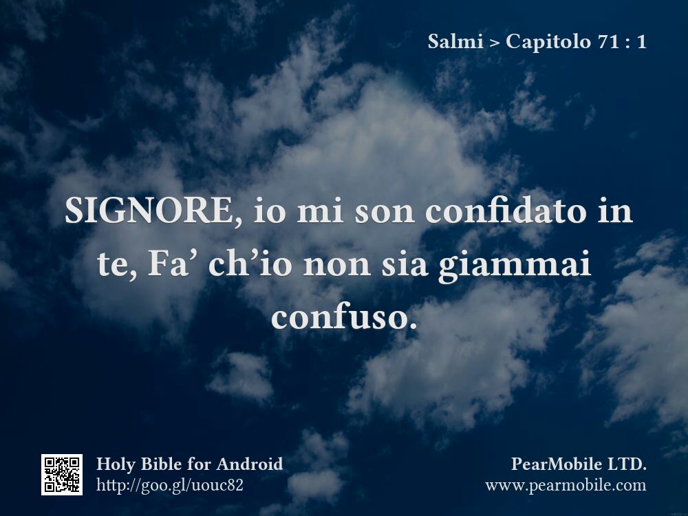 Salmi, Capitolo 71:1